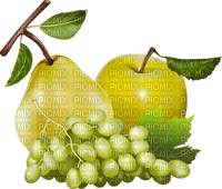 Kaz_Creations Fruit Apple Pear Grapes Deco
