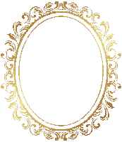 dolceluna art deco oval frame gold animated - 無料のアニメーション GIF