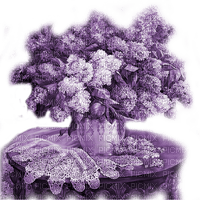 Y.A.M._Vintage Flowers purple - 無料png