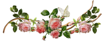 Pink.Flowers.Roses.Branche.Victoriabea - png gratis
