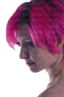 Kaz_Creations Woman Femme Pink Hair - gratis png