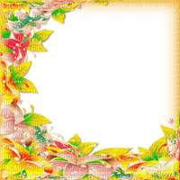 soave frame spring flowers spring circle yellow - zadarmo png