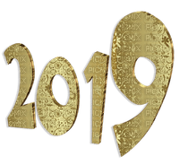 2019 text gold deco or