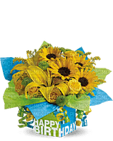Kaz_Creations  Flowers Vase Plant Happy Birthday - безплатен png