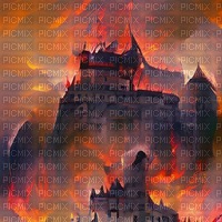 Castle on Fire - Free PNG