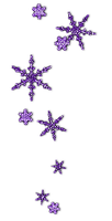 Purple Snowflakes - png gratuito