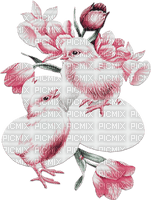 soave deco easter chick eggs flowers pink green - gratis png
