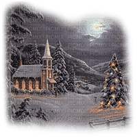 iglesia  invierno navidad  dubravka4 - png gratis