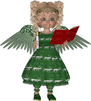 Kaz_Creations Dolls Cookie Angel Christmas Noel Book - Free PNG