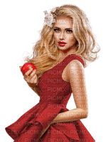 Woman Red Christmas - Bogusia - gratis png