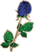 Rose Blue Gold Green Gif - Bogusia - Бесплатный анимированный гифка