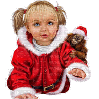 Kaz_Creations Baby Enfant Child Girl Christmas Monkey - Gratis animeret GIF