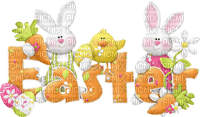 Kaz_Creations Easter Deco Tag Label Text Easter  Colours - besplatni png