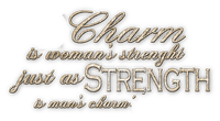 soave text fashion charm strength sepia - png ฟรี