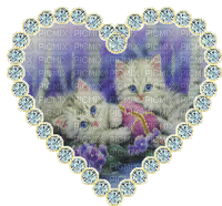 Coeur-chats - Ilmainen animoitu GIF