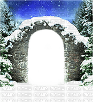 winter arch - gratis png