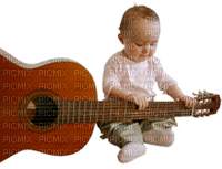 Kaz_Creations Baby Girl Playing Musical Instruments 🎸 - kostenlos png