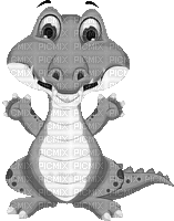 Y.A.M._Summer little animals crocodile - GIF animado grátis