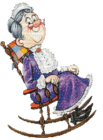 abuela en la mecedora - Nemokamas animacinis gif