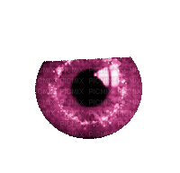 Half Eyes, Pink, Gif, Animation - JitterBugGirl
