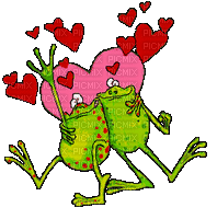 FROG IN LOVE GIF GRENOUILLE amour