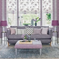 Purple Living Room - zdarma png