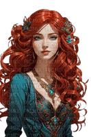 loly33 femme rousse - Free PNG