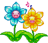 Singing Flowers - GIF animado gratis
