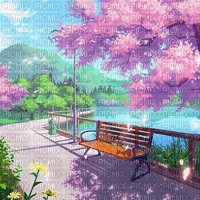 Y.A.M._Anime Landscape background - zdarma png