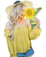 loly33 femme tournesol - 免费PNG