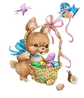 kikkapink vintage bunny easter paque - Free PNG