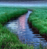 image encre animé effet paysage eau  edited by me
