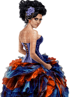 Woman in dress. Ball gown. Leila - 免费PNG