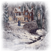 fondo  casa invierno navidad dubravka4 - png gratuito