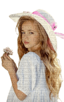 Spring Summer Girl with hat - ilmainen png