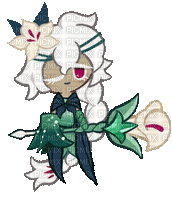 White lily staff - Free animated GIF