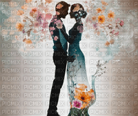 Romantic couple silhouette 12 - ücretsiz png