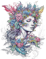 watercolor pastel fairy painting - kostenlos png