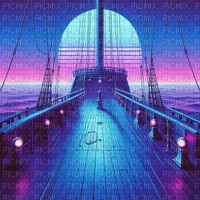 Synthwave Ship Deck - Free PNG