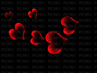 coe fond rouge gif image  deco  glitter - Nemokamas animacinis gif