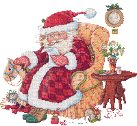 Weihnachtsmann - Animovaný GIF zadarmo