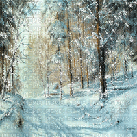 kikkapink background tree lights snow winter - GIF animado gratis