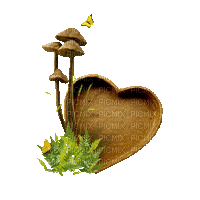 Mushroom Heart - Gratis geanimeerde GIF