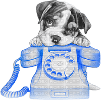 soave valentine animals deco  dog phone - 無料png