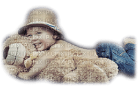 minou-child-boy-teddy bear-barn-pojke-nallebjörn - PNG gratuit