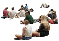 peoples sitting-summer - ilmainen png