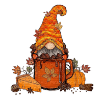 Pumpkin pie gnome - Free PNG