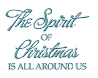 soave text christmas merry  the spirit - 無料png