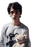 Teenager with Teddy Bear - PNG gratuit