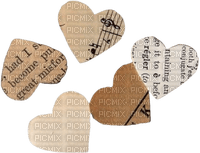 paper hearts - nemokama png